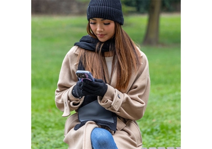 CASEME Schal mit Tasche für Smartphone