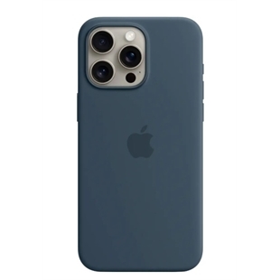 Apple iPhone 15 Pro Max Silicone Case Storm Blue