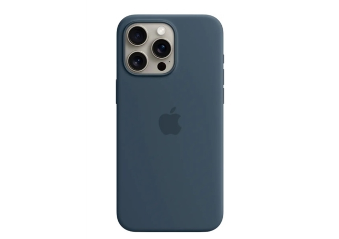 Apple iPhone 15 Pro Max Silicone Case Storm Blue